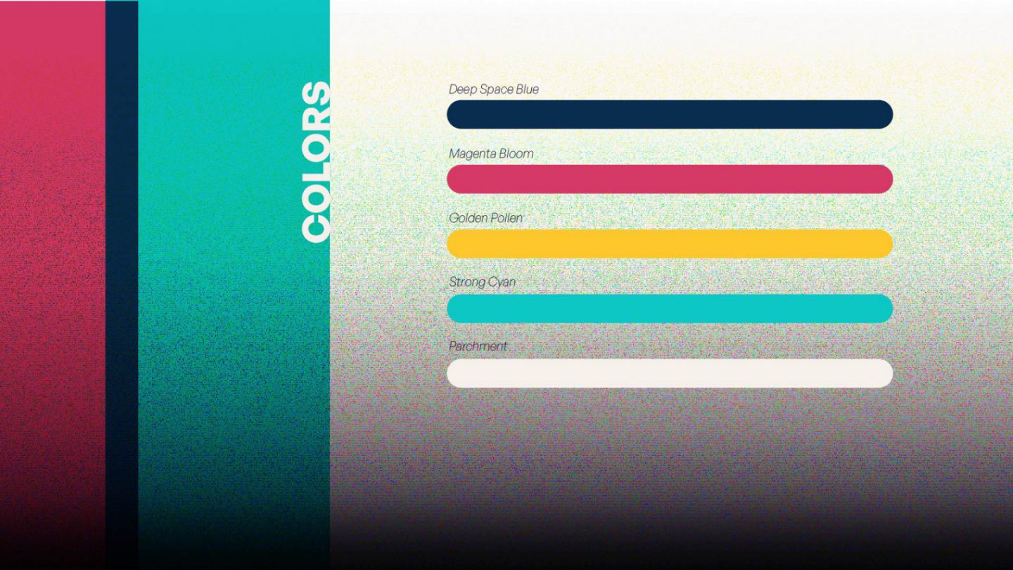 Spudge earthy color palette swatches